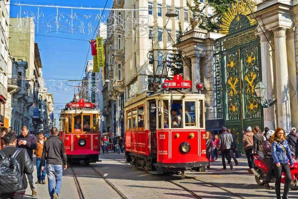 Historical Comfy Flat In Beyoglu Tophane, Galata Istambul Exterior foto