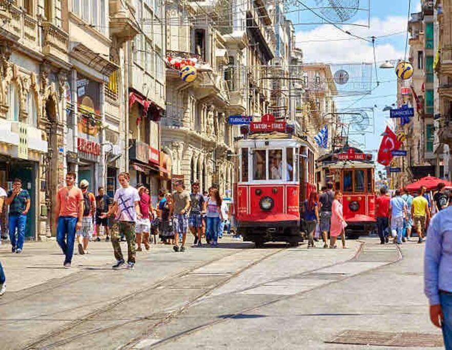 Historical Comfy Flat In Beyoglu Tophane, Galata Istambul Exterior foto